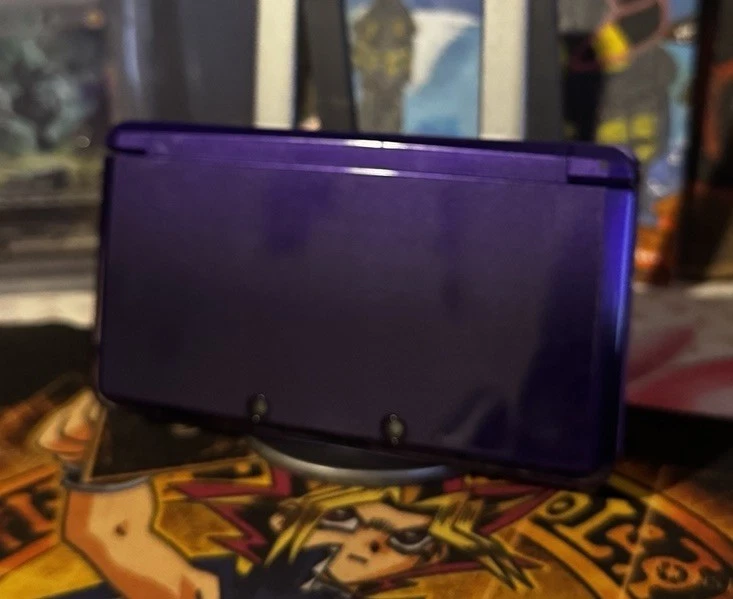 Nintendo 3DS Midnight Purple CTR-001 con CAJA/CARGADOR/PROBADO SD Limpio Envío Rápido Foto 3 de 4