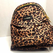TushBaby Leopard Hip Seat Baby Carrier Brown/Black Storage Pocket Buckle
