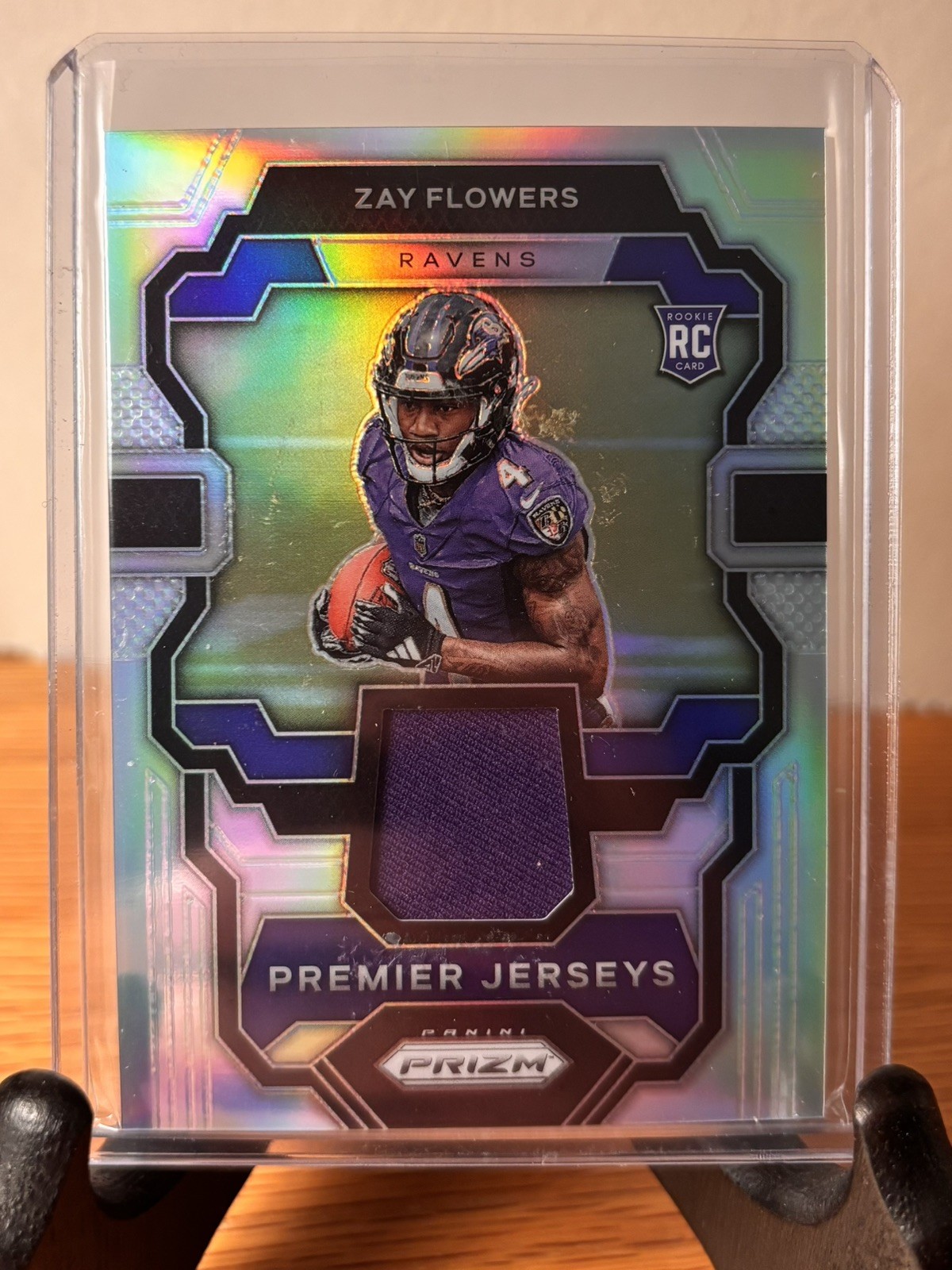 2023 Panini Prizm Zay Flowers Silver Premier Jerseys Relic #PJ-ZF Ravens RC 🔥