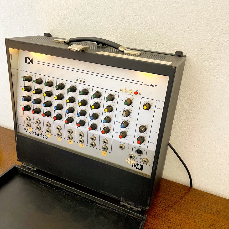 Rare Montarbo 457 - Vintage 8-Channel Mixer with Echo (Made in Italy, 1970s)! - Bild 4 von 4