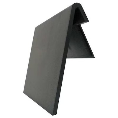 Quantum Storage Systems Elh445 Black Plastic Label Holder, 4 In L, 2 1/4 In W