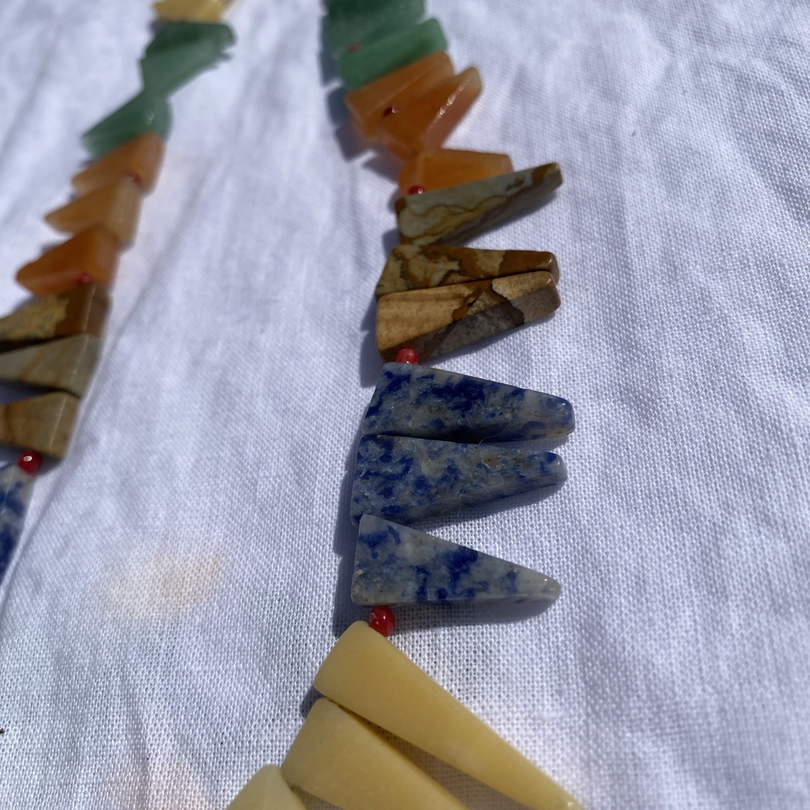 GEOMETRIC SHAPE MUTED  MULTI COLORED TRIANGULAR P… - image 5