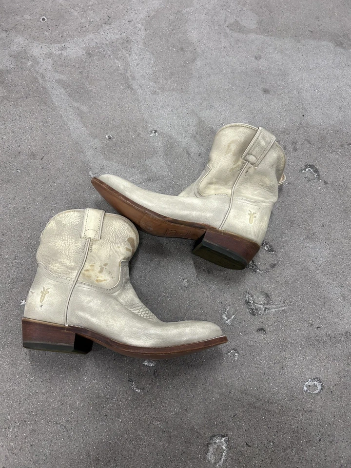 FRYE Botas 9 Cuero Taupe Billy Botas Cortas de Vaquero Para Mujer Hechas en México Foto 4 de 4