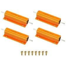 100W 0.2 Ohm Aluminum Shell Resistor Housing Resistor with Screws 4Set