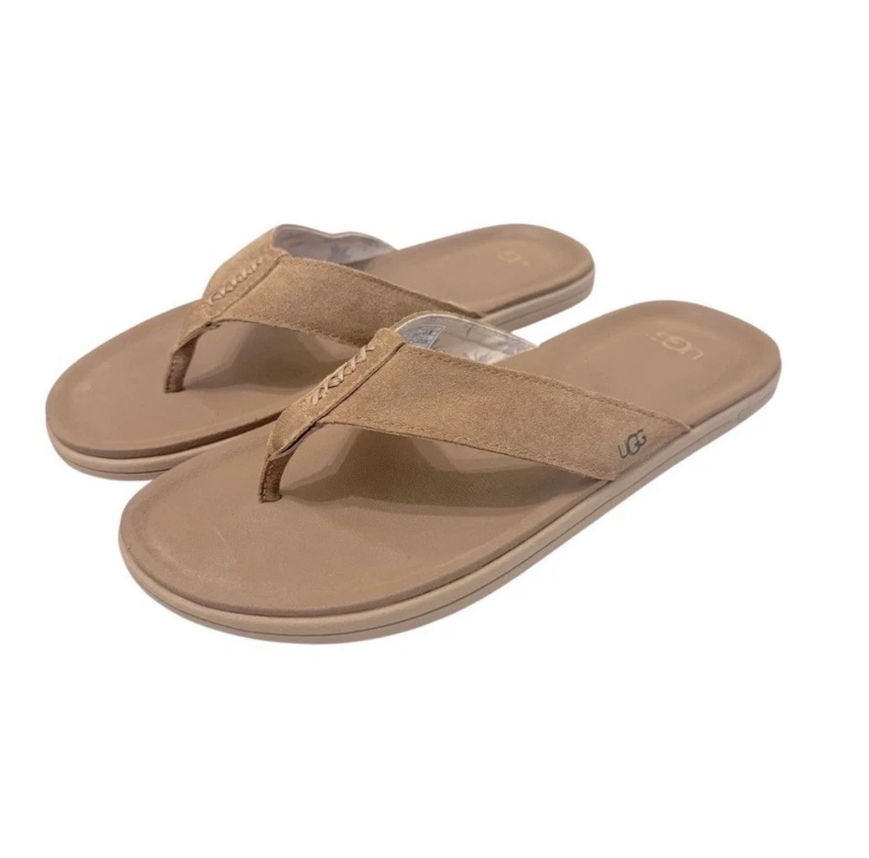 Chinelo Masculino Ugg Brookside Camurça - Castanha Tamanho 9 - Imagem 2 de 4