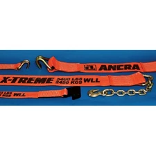 Ancra 49347-10 Winch Strap   2 In. X 18 In., Fixed End Strap, Polyester, With