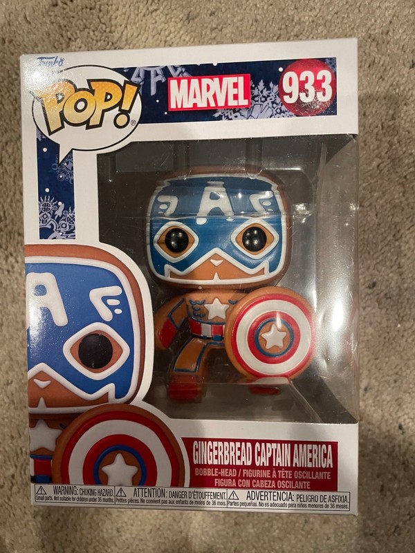 Funko Pop! Vinyl: Marvel - Gingerbread Captain America #933