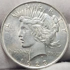 1923 P Peace US Silver Dollar - AU Details, 90% Silver US Coin, P-23p
