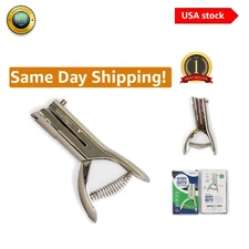 Lightweight Manual Hole Punch - 1/8" Size, Versatile for Paper, Fabric, and More