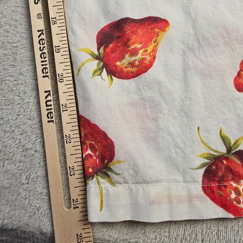 Victorias Secret Pajama Pants Womens Large Strawberries Cropped Comfy Lounge - Picture 3 of 11