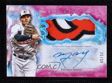 2017 Topps Inception Magenta 25/30 Manny Machado #IAP-MM Patch Auto 00d2