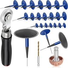 24 3PCS Tire Patch Kit, 24PCS Tire Repair Patch Plug Tool 36/46 / 60 Mm / Patch