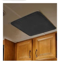 RV Roof Vent Skylight Insulator Cover, Sun Blackout Fabric for Camper 16" x 16"