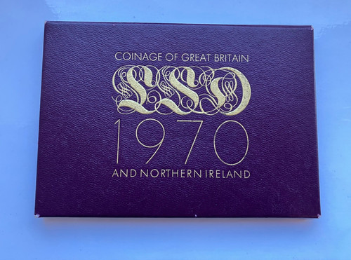 1970 Royal Mint Annual Proof Coin Set Outer Box and Booklet Only NO COINS