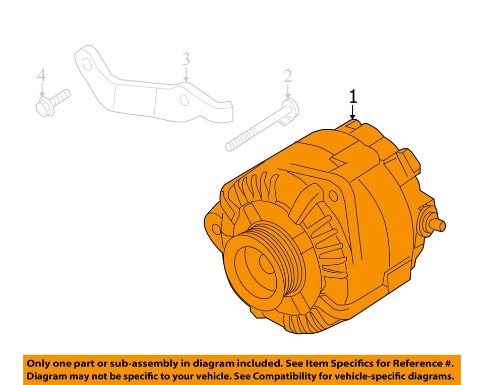 Nissan Pathfinder 2017 alternador generador montaje de carga motor fabricante original TUBAX Foto 3 de 4