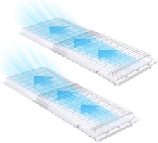 2 Pack Magnetic Air Vent Extender for under Furniture, Upgraded Thickened Floor