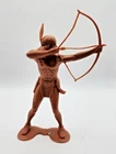 Vintage 1960s Marx 6" Indian Warrior Shooting Bow. Fully Intact. f18 READ!