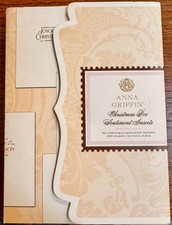 Anna Griffin NIP Christmas Box Cartd Sentiments Inserts RARE READ