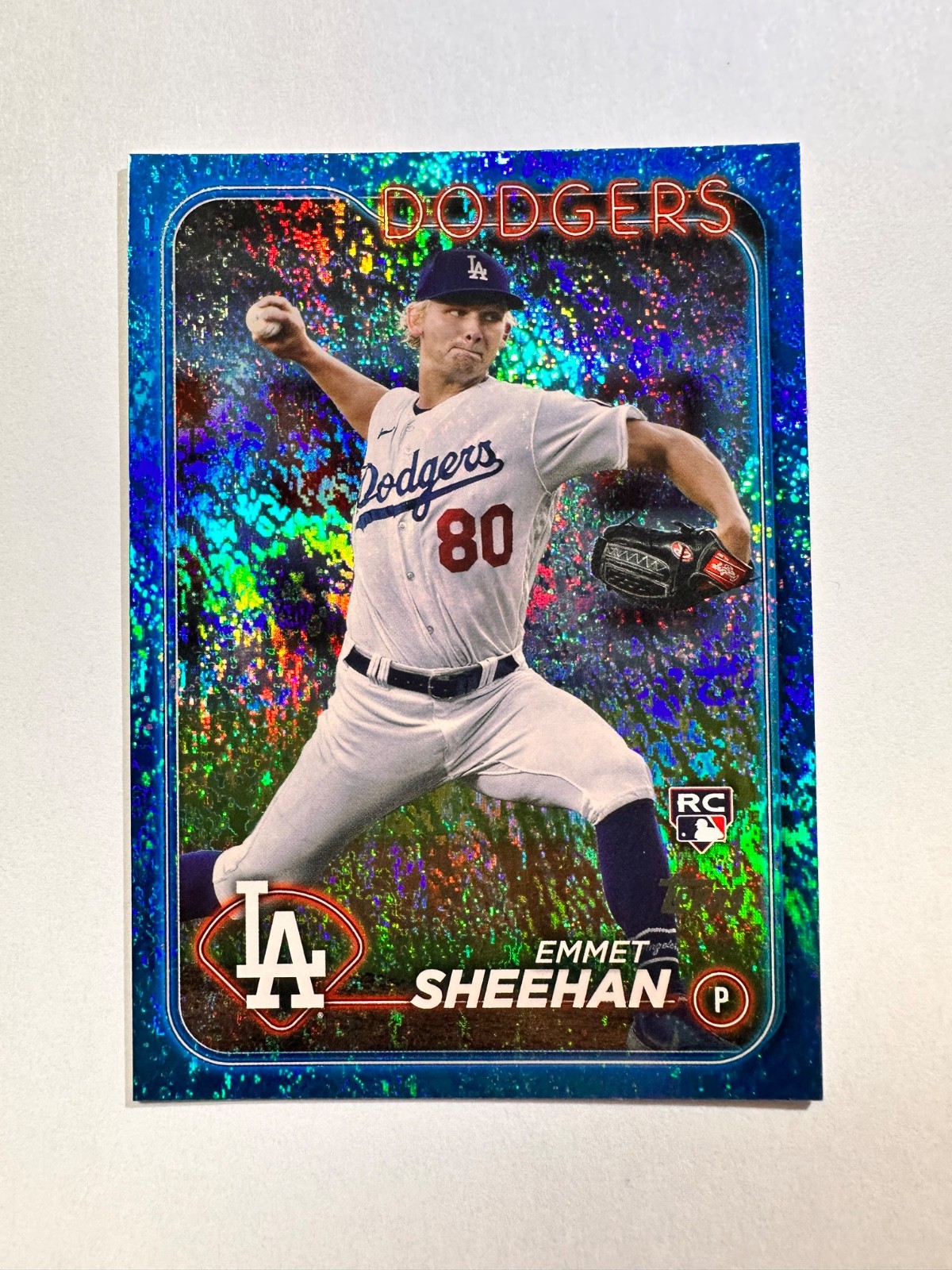 2024 Topps Series 1 - Emmet Sheehan #283 Blue Holofoil /999 (RC) Los Angeles 