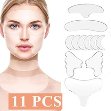 Reusable Anti-Wrinkle Silicone Pads Chest, Neck & Face Smooth Skin Care Patches