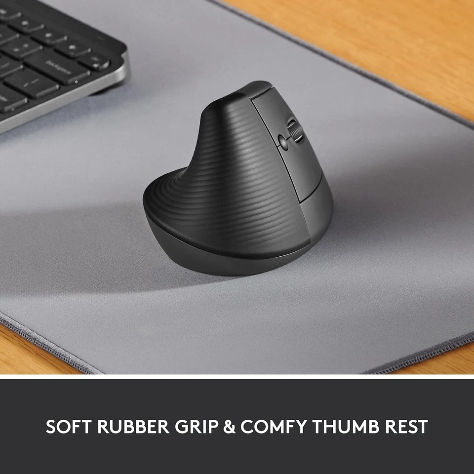 Lift Vertical Ergonomic Mouse, Wireless, Bluetooth or Logi Bolt USB Receiver,... - Image 2 of 4