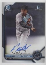2022 Bowman Chrome Prospect Federico Polanco #CPA-FP Auto 0u2j