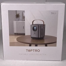 TopTro 5G WIFI & Bluetooth. Portable Video Projector W/Touch Screen–  New in Box