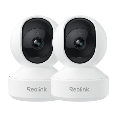 Reolink 2pcs E1 4MP 360° PT WiFi IP Camera Indoor Crying Detection AutoTracking