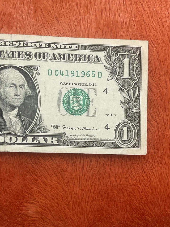 $1 2017 BIRTHDAY/ANNIVERSARY Fancy Serial Number 04/19/1965 APRIL 19, 1965 - Image 2 of 4