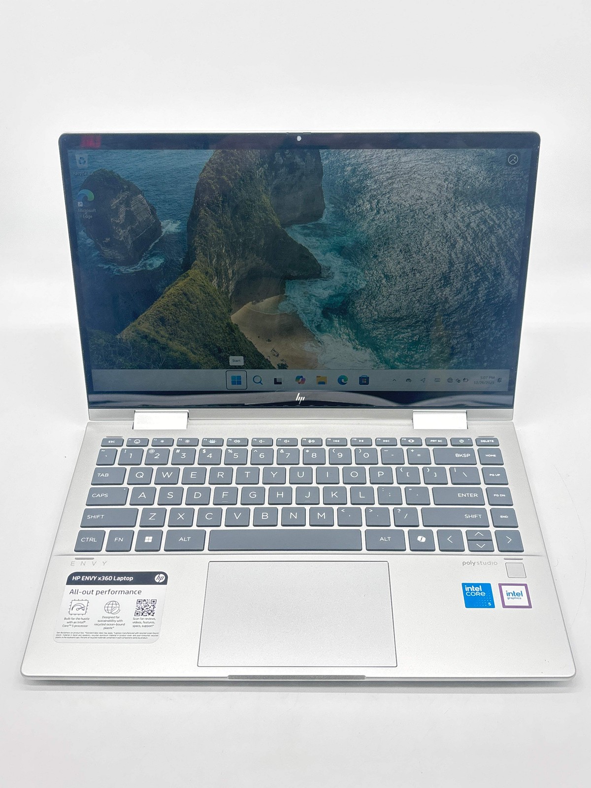 HP Envy x360 i5 8GB RAM 512GB SSD Silver - For Parts (Read DESC). Available Now for $259.99