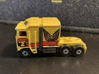 Vintage Mattel Hot Wheels Thunder Roller Yellow 1982 Kenworth Semi Rig Blackwall