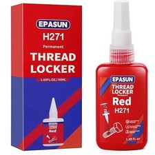 50ml Threadlocker Red H271, Thread Lock Strong Strength Lock Tight for Nuts, Bol