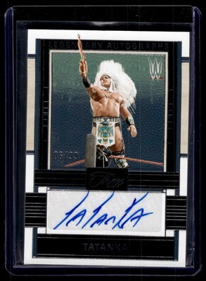 Tatanka 2024 Panini Three Count WWE Legendary Autograph Auto Card /99 #LA-TTK