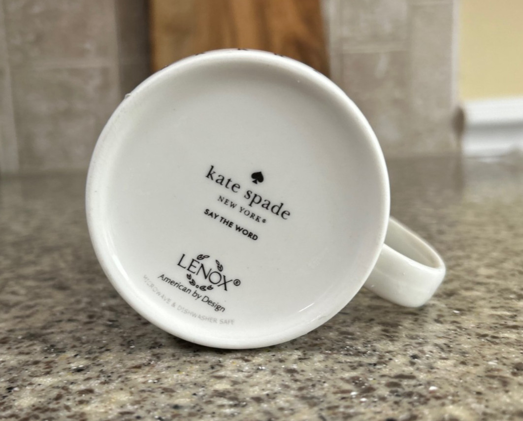Kate Spade~New York~Lenox~4" Mug~Say the Word image 5