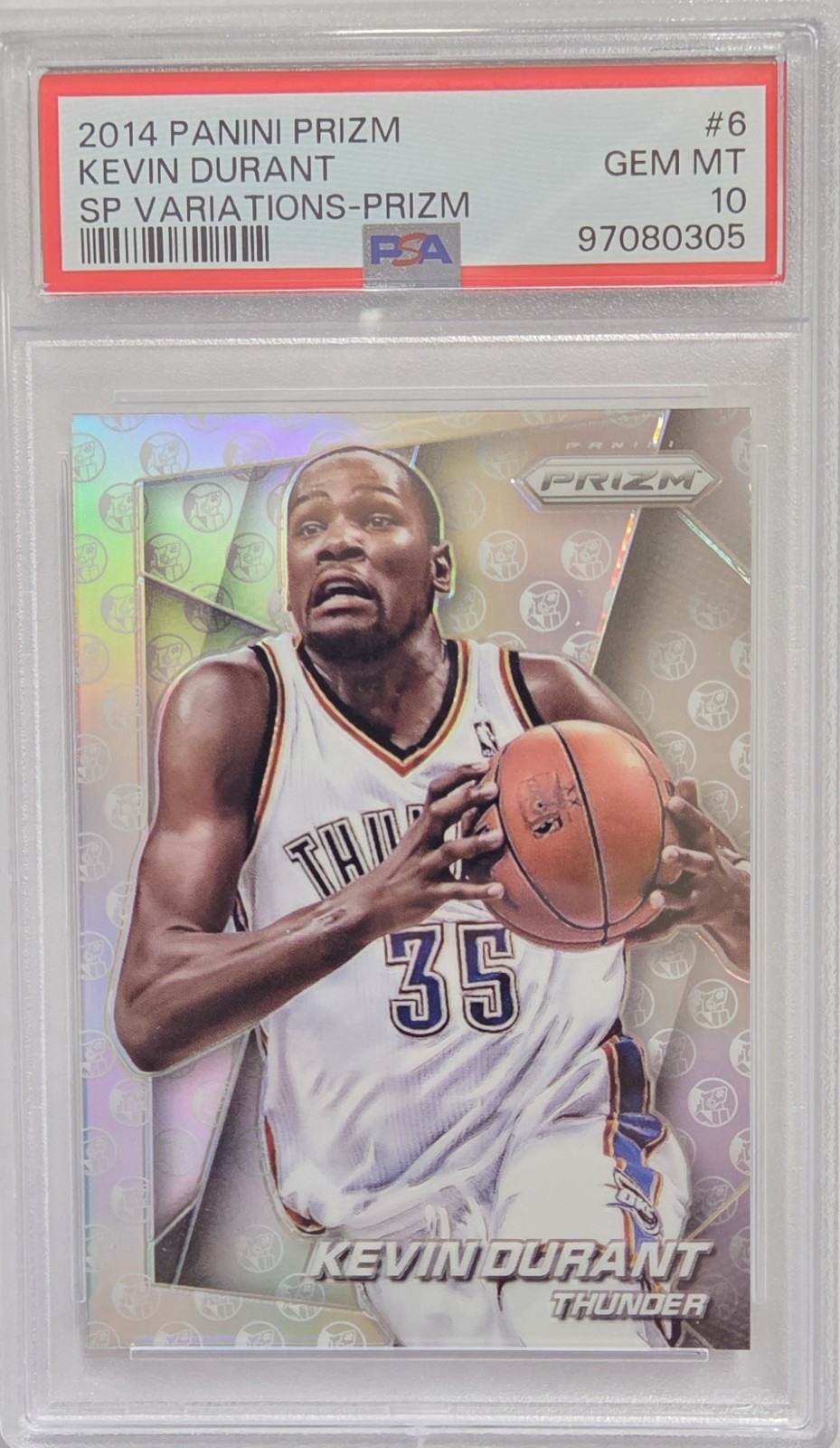 2014 Prizm Kevin Durant SP Variations Prizm PSA 10 GEM MT - Thunder