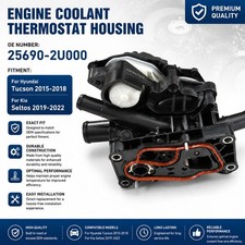 Engine Coolant Thermostat Housing for Hyundai Tucson Kona Sportage 256902U000