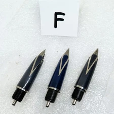 3x Sheaffer Imperial C/C Inlaid Nib Units – Fine F – 440/444/500/550 – Lady Wide