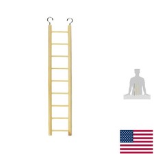 Prevue Birdie Basics 9-Step Wood Ladder for Small Birds - 14.5-Inch Eco-Friendly