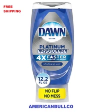 Dawn EZ-Squeeze Platinum Dishwashing Liquid Dish Soap, Fresh Rain Scent 12 Oz