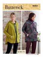 Schnittmuster Jacke Butterick B6863 A XS-S-M-L-XL-XXL (Gr. 32-50)