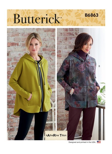 Schnittmuster Jacke Butterick B6863 A XS-S-M-L-XL-XXL (Gr. 32-50)-image
