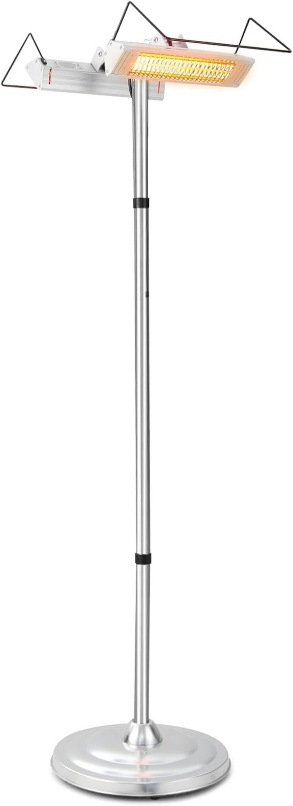 1500W Double-Sided Outdoor Infrared Patio Heater with Safety Features