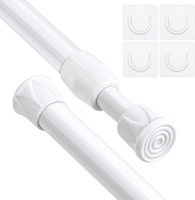 Gardinenstange Ohne Bohren, 2PCS Vorhangstange, Teleskopstange, Vorhangstange Kl