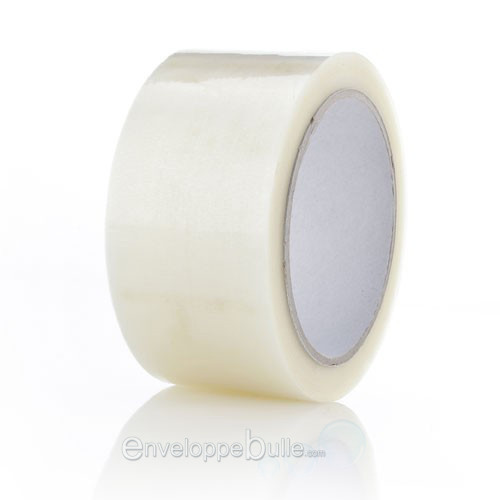 Adhésif transparent anti-déchirure en polypropylène 50µ pour fermer vos cartons de déménagement