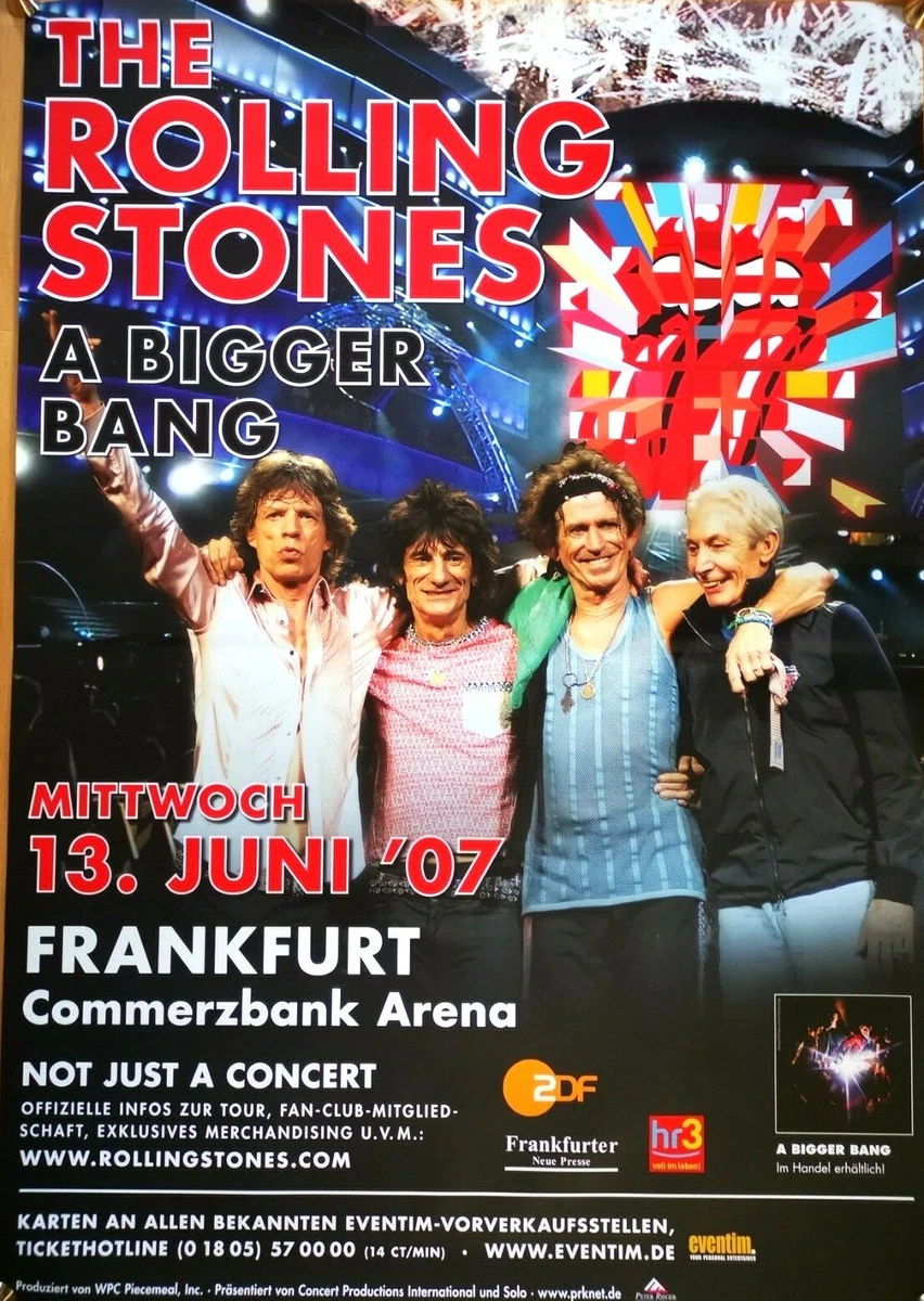 ROLLING STONES 2007 FRANKFURT  - orig. Concert Poster - Plakat - DIN A0 xx