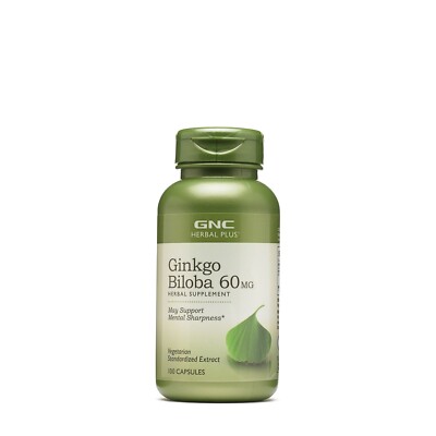 GNC Ginko Biloba 60mg Herbal Supplement - 100ct