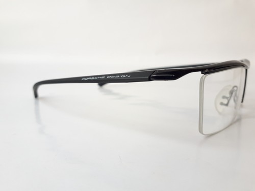 Porsche Design Eyeglasses men black square rectangle metal half rim mod.8189 NEW - Picture 5 of 13