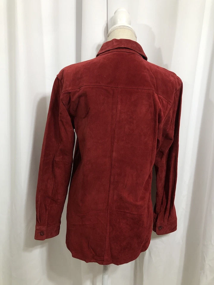 Red Suede Jacket - Vintage New Frontier Red Suede Jacket - Image 2 of 4