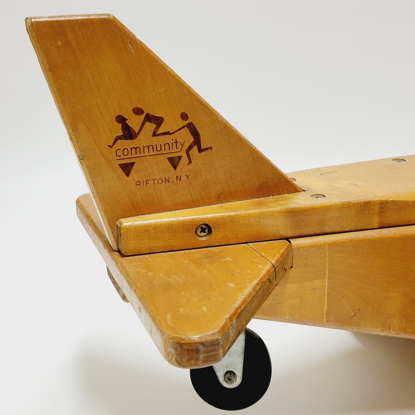 Vintage Community Playthings Cargo Airplane Wooden Toy 1970s Rifton NY