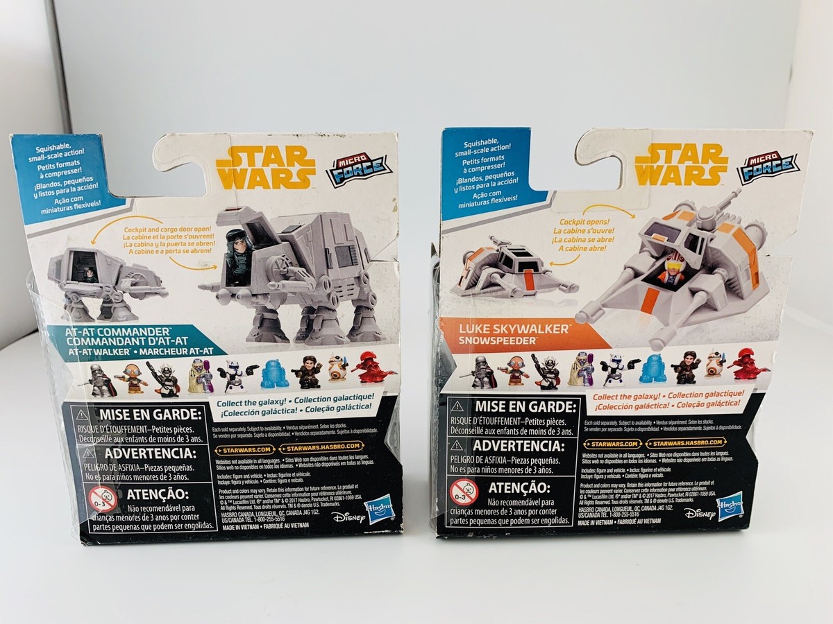 Star Wars Micro Force ATAT Walker And Snow Speeder Action Figures